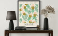HomeArtPrint Maine Flower Market Botanical Floral Poster 8x10 Unframed by Deal US