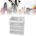 [Like New] JDEFARF Clear Desktop Storage Organizer 3 Drawers Transparent Makeup Box by Deal US