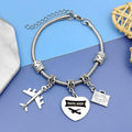 DlaeKua Travel Lover Stainless Steel Bracelet Women Memories Along The Way by Deal US