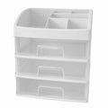 [Like New] JDEFARF Clear Desktop Storage Organizer 3 Drawers Transparent Makeup Box by Deal US
