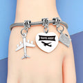 DlaeKua Travel Lover Stainless Steel Bracelet Women Memories Along The Way by Deal US