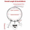 DlaeKua Travel Lover Stainless Steel Bracelet Women Memories Along The Way by Deal US