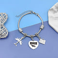 DlaeKua Travel Lover Stainless Steel Bracelet Women Memories Along The Way by Deal US