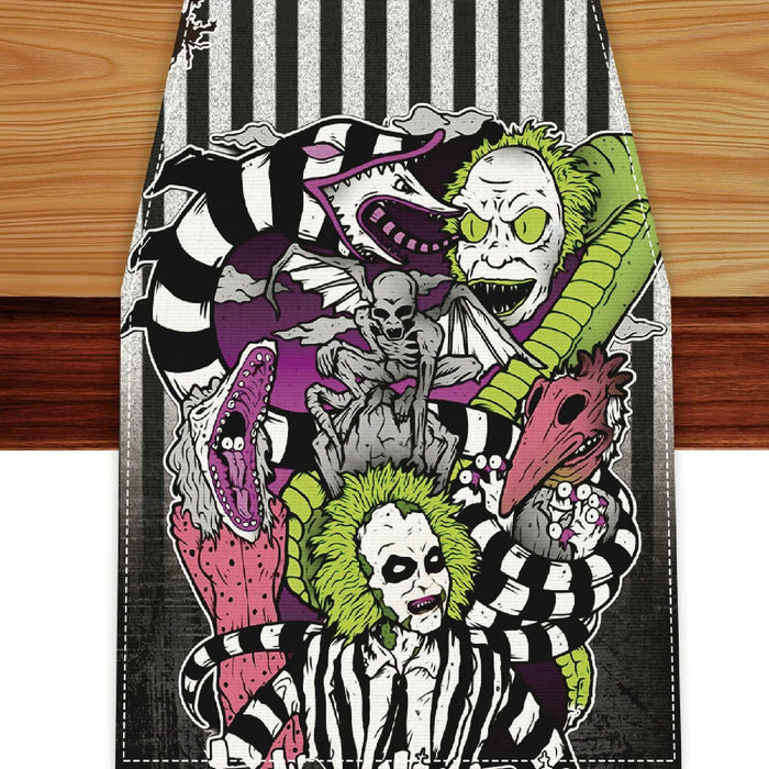 Halloween Table Runner Black Seasonal Party Decor 13x72 Inch by Deal US