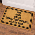 Ruiyida Funny Letter Print Door Mat Rubber Indoor Non-Woven 23.6x15.7 by Deal US