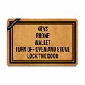 Ruiyida Funny Letter Print Door Mat Rubber Indoor Non-Woven 23.6x15.7 by Deal US