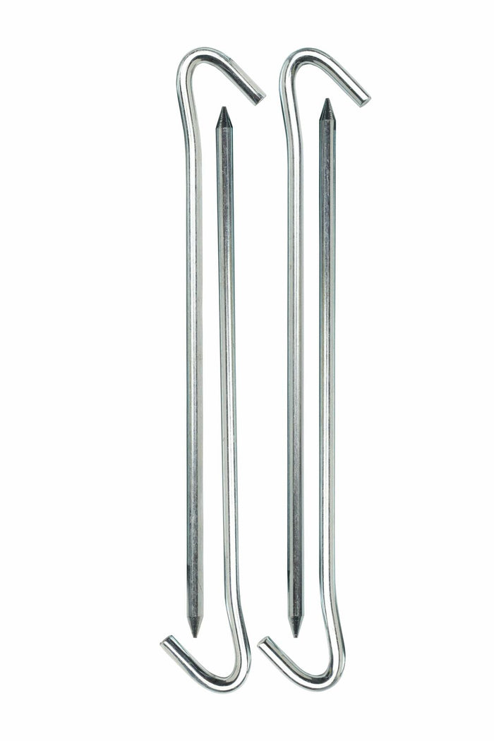 Coghlan's Steel Tent Pegs 7" 5mm Rust-Resistant Hook Top 4-Pack by Deal US
