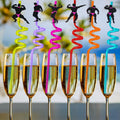AYINOBY 24 Reusable Bachelorette Party Straws with 2 Cleaning Brushes Plastic by Deal US