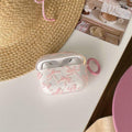 Reownest AirPods Pro 2 Case Soft Clear Bow Pattern Shockproof Keychain Cover by Deal US