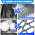 YIRAYUETT Silicone Non-Slip Kitchen Sink Grid Mat 25.9x13.7 Gray by Deal US