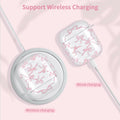 Reownest AirPods Pro 2 Case Soft Clear Bow Pattern Shockproof Keychain Cover by Deal US
