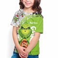 ZYQQT Christmas Cartoon Green T-Shirt Crew Neck Boys Girls Size XL by Deal US