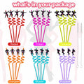 AYINOBY 24 Reusable Bachelorette Party Straws with 2 Cleaning Brushes Plastic by Deal US