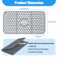 YIRAYUETT Silicone Non-Slip Kitchen Sink Grid Mat 25.9x13.7 Gray by Deal US