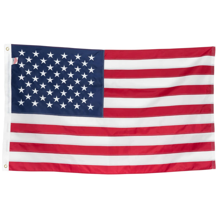 Front Line Flags American Flag 3x5 Ft Heavy Duty TearProof Polyester Red by Deal US