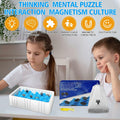 COVBOARD Magnetic Chess Game Tabletop Strategy Family Fun with Rope Sponge by Deal US