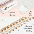 Blue Sky Day Designer Coming Up Roses Planner 2025 5x8 Safety Wirebound by Deal US