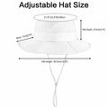 VOBOOM Breathable Wide Brim Sun Hat UV Protection Fishing Cap Grey by Deal US