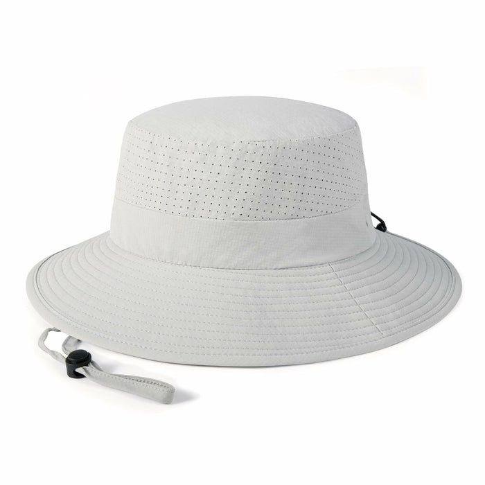 VOBOOM Breathable Wide Brim Sun Hat UV Protection Fishing Cap Grey by Deal US