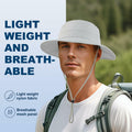 VOBOOM Breathable Wide Brim Sun Hat UV Protection Fishing Cap Grey by Deal US