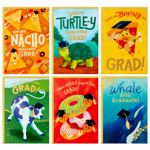 Hallmark Graduation Cards Bulk Assortment 36 Count Cartoon Multicolor Kids by Deal US