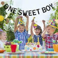 Lotoo One Sweet Boy Birthday Banner Milk Cookies Cardstock Partydcr01-1 by Deal US