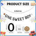 Lotoo One Sweet Boy Birthday Banner Milk Cookies Cardstock Partydcr01-1 by Deal US