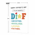 xiangqiankan Father's Day Card Husband Boyfriend Vintage 5x8 inches 2D-008 by Deal US