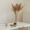 uxcell Faux Pampas Grass 17in 6 Stem 4pcs Red Brown Decor Wedding Home by Deal US