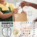 Parzcot Thank You for Shopping Stickers Roll 500pcs Boho Handmade by Deal US