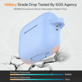 BOBEN AirPods Pro 2 Case Silicone Cover with Lanyard Keychain Blue by Deal US
