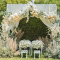 uxcell Faux Pampas Grass 17in 6 Stem 4pcs Red Brown Decor Wedding Home by Deal US