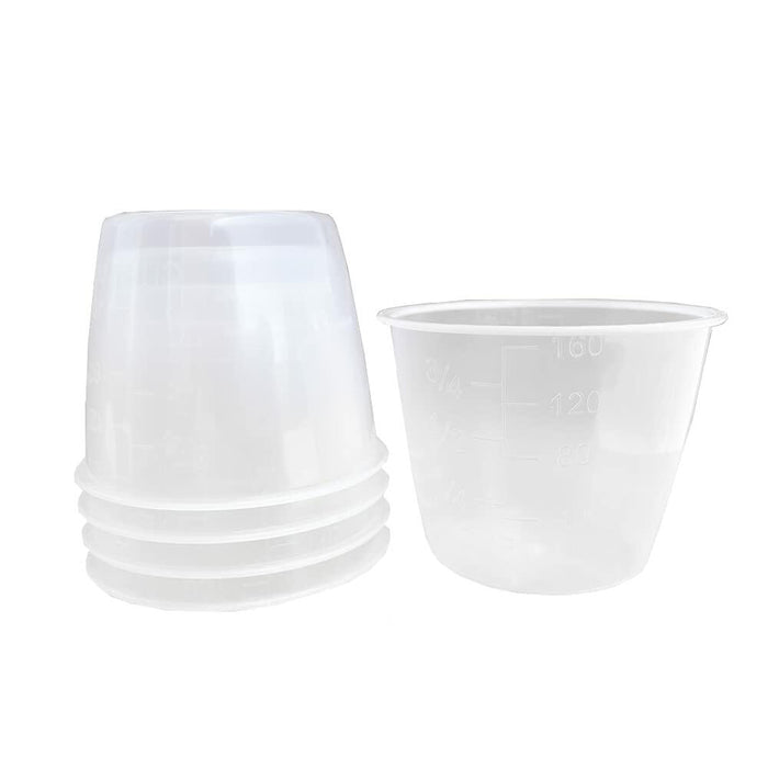 5 Pack 160ml Rice Measuring Cups Clear Plastic for Rice & Dry Ingredients by Deal US