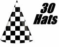 Race Car Party Supplies Set for 30 Kids Hats Bags Banners Swirls Backdrop by Deal US