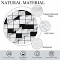 NOHSHE Crossword Puzzle Table Cloth Black White Waterproof 52x70 by Deal US