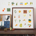 riduk 124Pcs Boho Floral Vinyl Waterproof Stickers for Journaling DIY Decor by Deal US