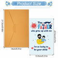NQEUEPN New Dad 1st Birthday Card with Envelope Multicolor Father's Day Gift by Deal US