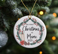 AnhTram97 My First Christmas As Meme 2025 Ornament White Ceramic Both Sides by Deal US