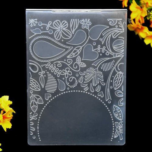 DDOUJOY Plastic Embossing Folders Flowers Leaves Butterfly 6pcs for Crafts by Deal US