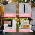 InfleasJoiy 4FT Graduation Inflatable Street Sign LED White Outdoor Decor by Deal US