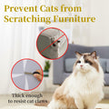 SENONAPO Cat Scratch Furniture Protector 196x17in Clear Self-Adhesive Tape by Deal US