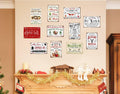 Tvdegse Santa's Toy Shop Metal Sign Retro Christmas Wall Decor 8x12 Inch by Deal US