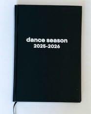 Dance Season Planner 2025-2026 A5 Midnight Motion Monthly Weekly Organizer by Deal US
