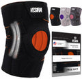 VESIRA Knee Brace Patellar Tendon Support Compression Sleeve Black by Deal US