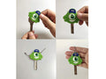 ZJU Cartoon Keyring Key Holder 14pcs Multi Color Metal 2in Animal Style by Deal US