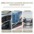 [Like New] KMOSENIA Crevice Cleaning Brush Set, Wire Brushes, Black/White, 3 pcs by Deal US