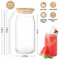 LeeSky 2 Pack Halloween Ghost Glass Tumblers 16Oz Pink Orange Lids Straws by Deal US