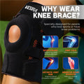 VESIRA Knee Brace Patellar Tendon Support Compression Sleeve Black by Deal US