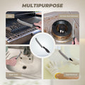[Like New] KMOSENIA Crevice Cleaning Brush Set, Wire Brushes, Black/White, 3 pcs by Deal US