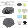 Generic YGB Silicone Self-Draining Soap Box Milky White Bathroom Holder by Deal US